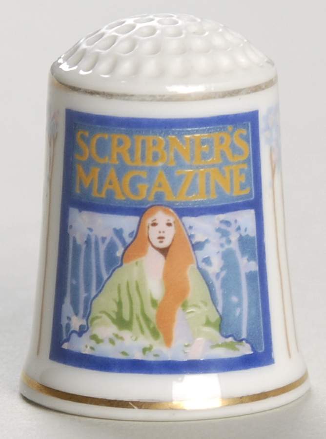 Magazine Cover Thimble Collection Scribner's Magazine - No Box by Franklin Mint-1