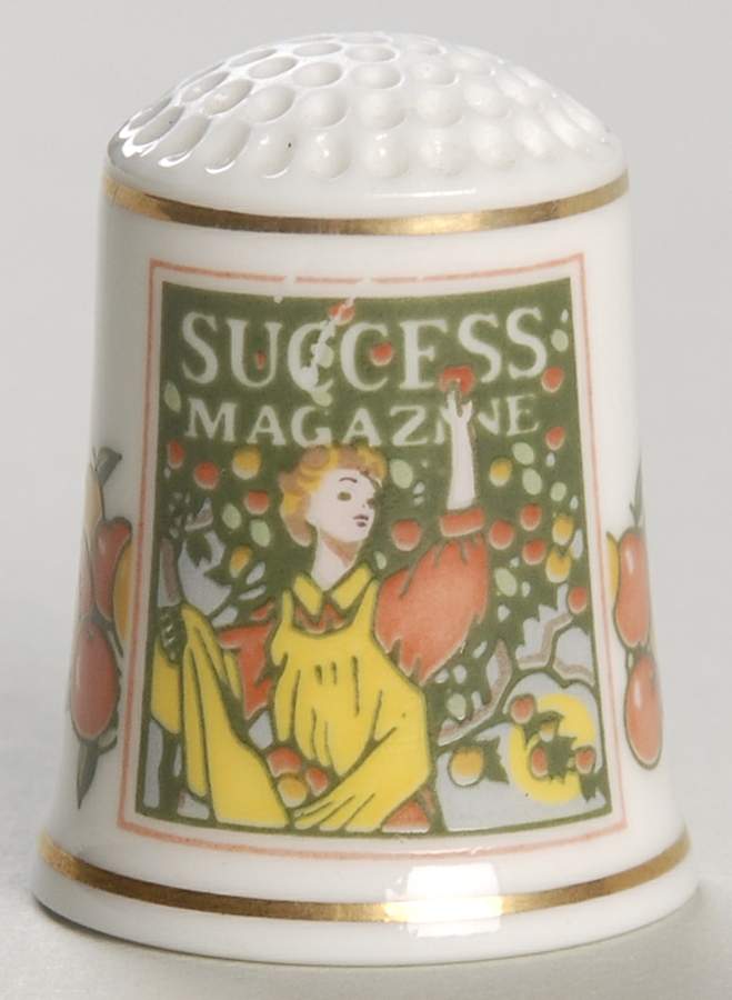 Magazine Cover Thimble Collection Success Magazine - No Box by Franklin Mint-1