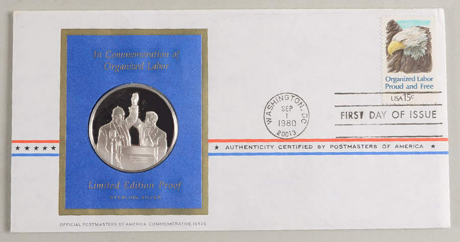 Postmasters of America American Labor Movement - No Box by Franklin Mint-1