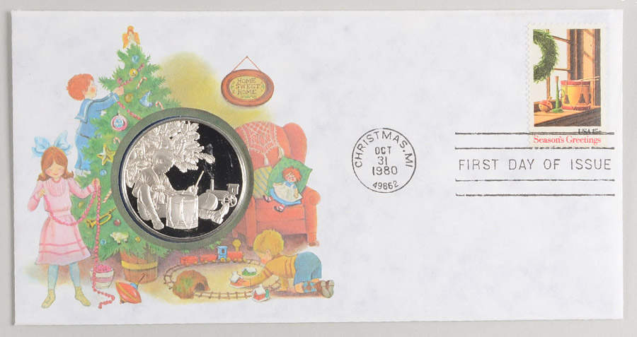 Postmasters of America Christmas 1980 - No Box by Franklin Mint-1