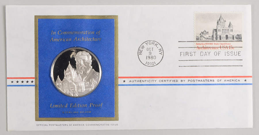 Postmasters of America American Architecture - No Box by Franklin Mint-1