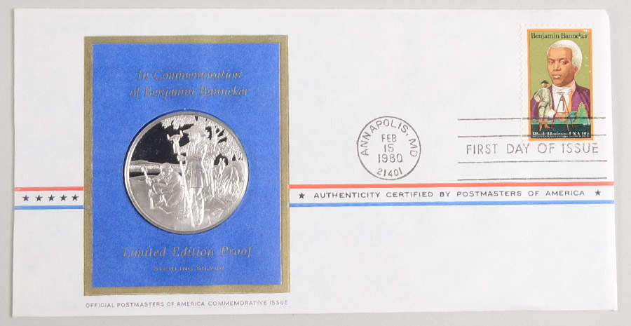 Postmasters of America Bennjamin Banneker - No Box by Franklin Mint-1