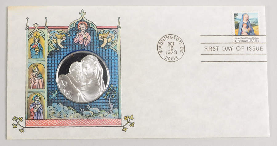 Postmasters of America Christmas 1979 - No Box by Franklin Mint-1
