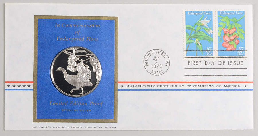 Postmasters of America Endangered Flora - No Box by Franklin Mint-1
