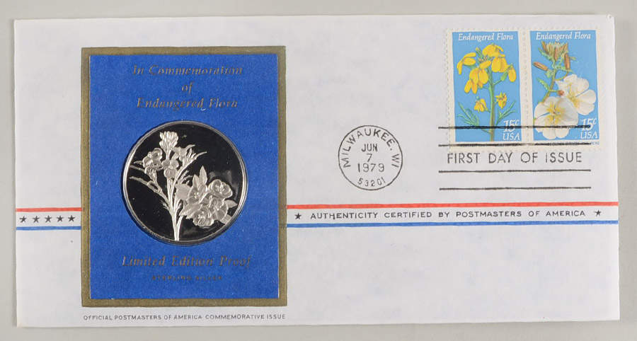 Postmasters of America Endangered Flora - No Box by Franklin Mint-1