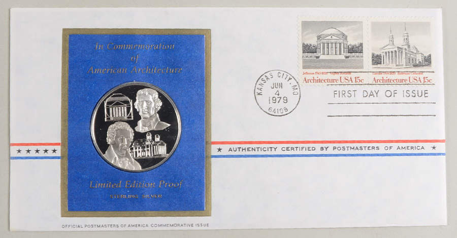 Postmasters of America American Architecture - No Box by Franklin Mint-1