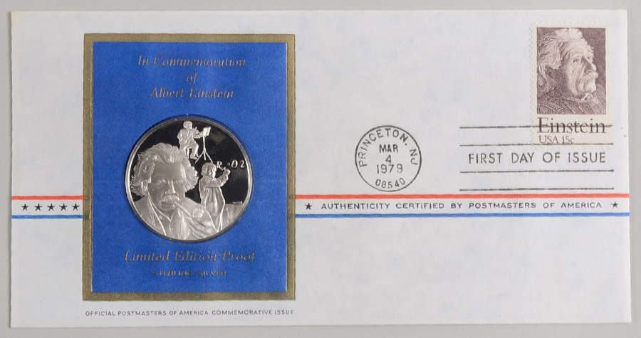 Postmasters of America Albert Einstein - No Box by Franklin Mint-1