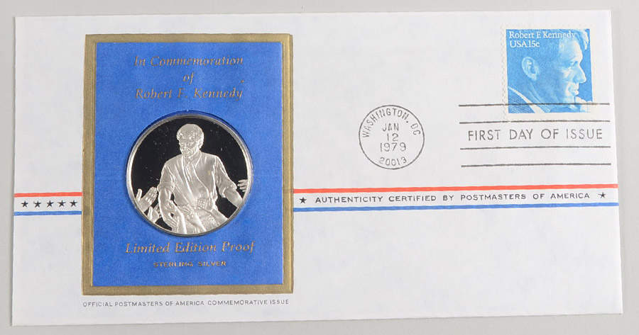 Postmasters of America Robert F. Kennedy - No Box by Franklin Mint-1