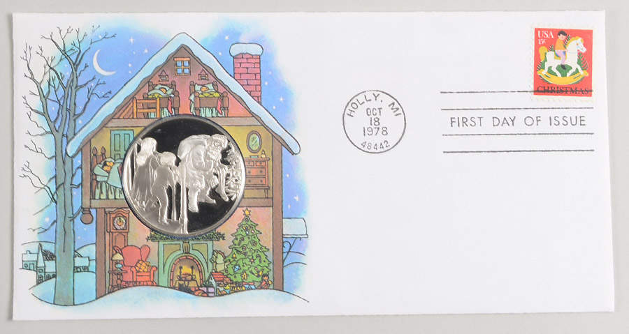 Postmasters of America Christmas 1978 - No Box by Franklin Mint-1