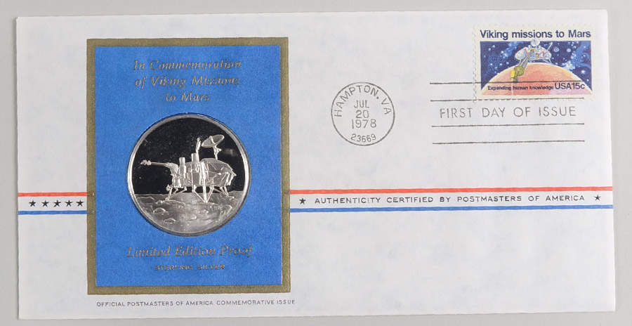 Postmasters of America Viking Missions To Mars - No Box by Franklin Mint-1