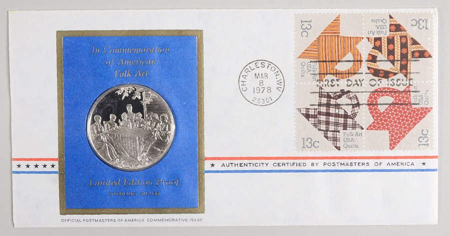 Postmasters of America American Fold Art - No Box by Franklin Mint-1