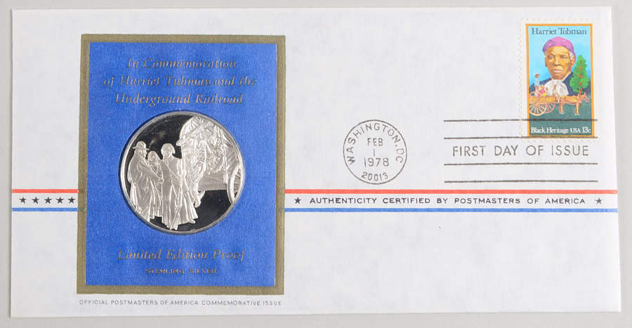 Postmasters of America Harriet Tubman - No Box by Franklin Mint-1