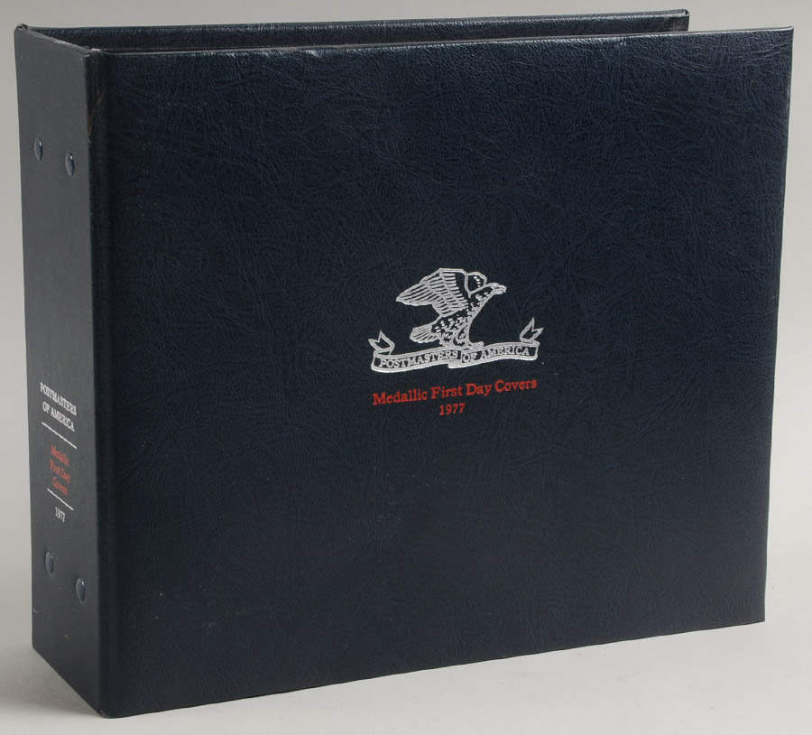 Postmasters of America 1977 Storage Binder - Display Binder 7 by Franklin Mint-1