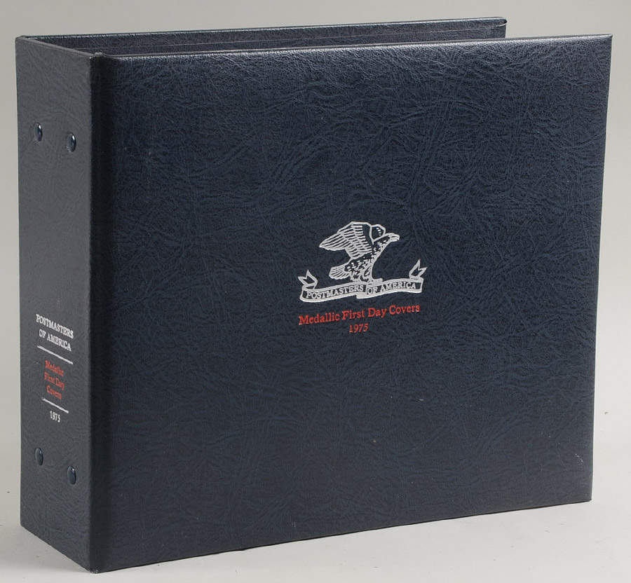 Postmasters of America 1975 Storage Binder - Display Binder 5 by Franklin Mint-1