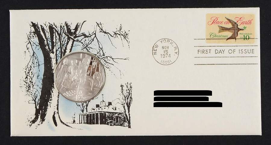 Postmasters of America Christmas, 1974 Peace On Earth - No Box by Franklin Mint-1