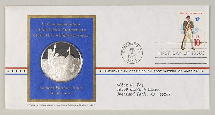 Postmasters of America Continental Marines, 200th Anniversary - No Box by Franklin Mint-1