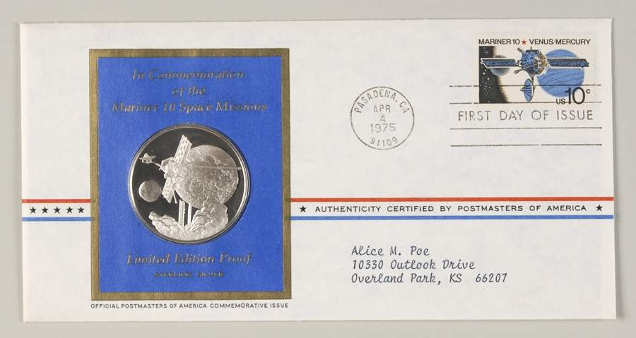 Postmasters of America Mariner 10 Space Missions - No Box by Franklin Mint-1