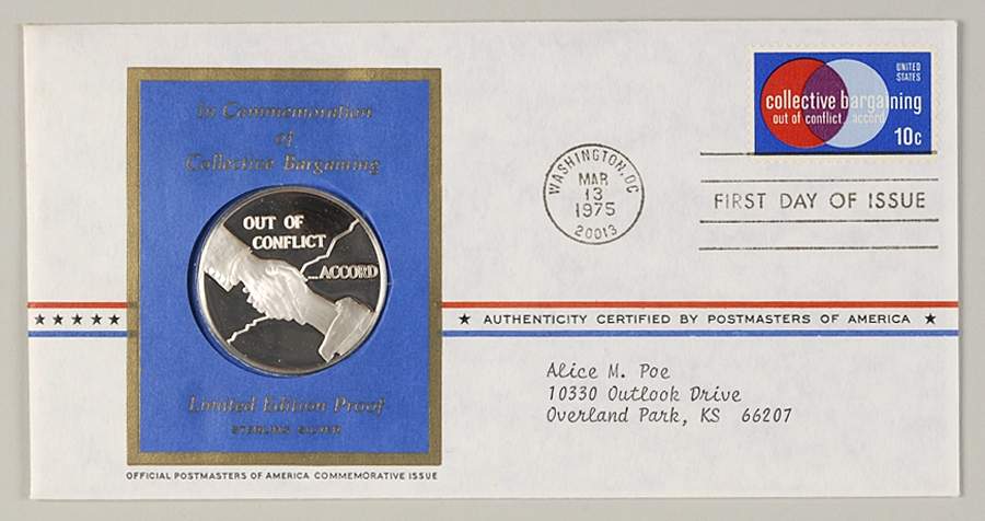 Postmasters of America Collective Bargaining - No Box by Franklin Mint-1