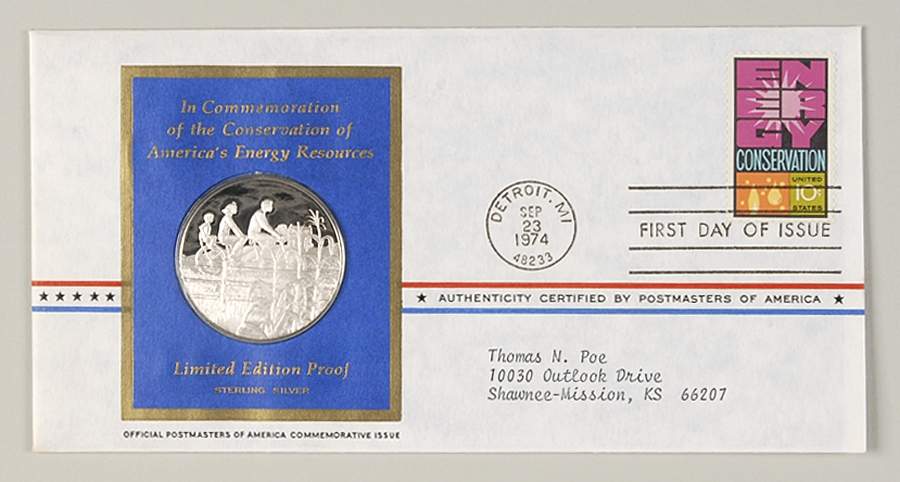 Postmasters of America Conservation Of America's Energy - No Box by Franklin Mint-1