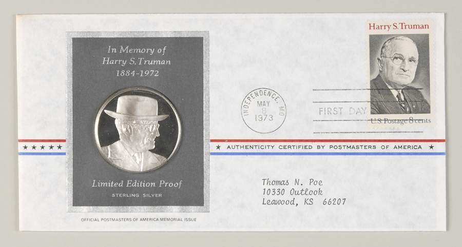 Postmasters of America Harry S Truman Memorial-33th President - No Box 60 by Franklin Mint-1