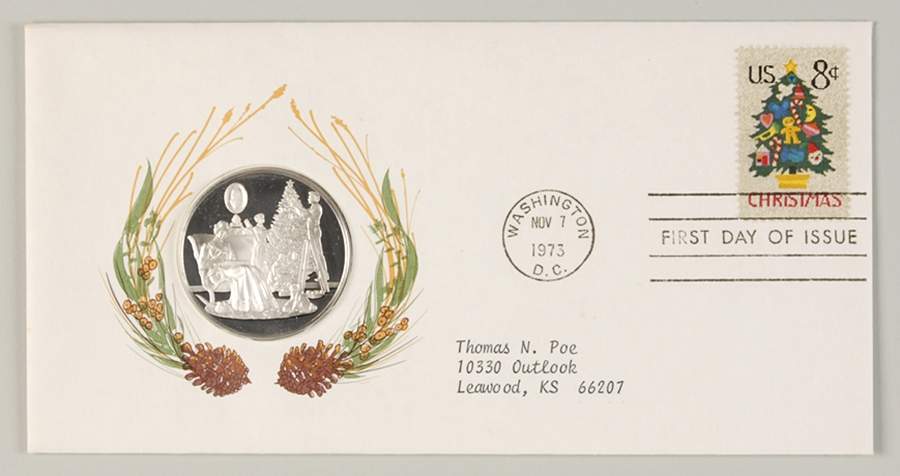 Postmasters of America Trimming The Christmas Tree-Christmas 19 - No Box by Franklin Mint-1