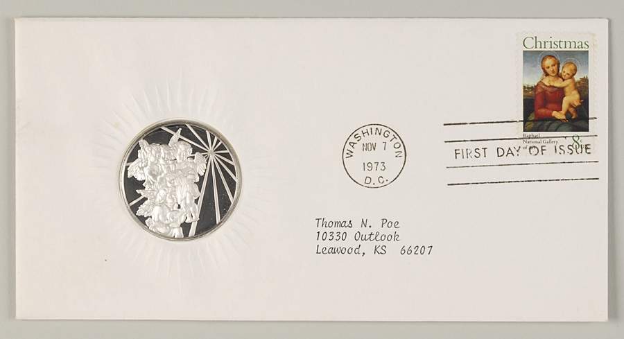 Postmasters of America Four Angels-Putti-Christmas 1973 - No Box by Franklin Mint-1