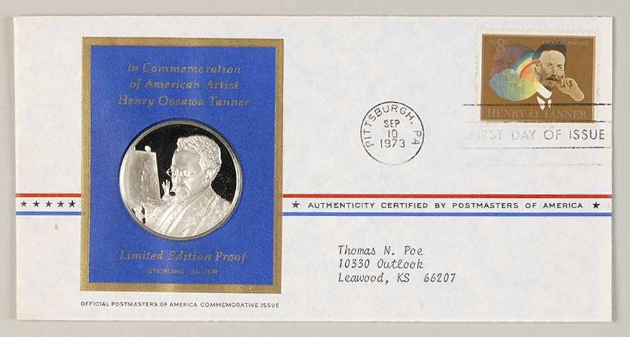 Postmasters of America American Artist-Henry O. Tanner - No Box by Franklin Mint-1