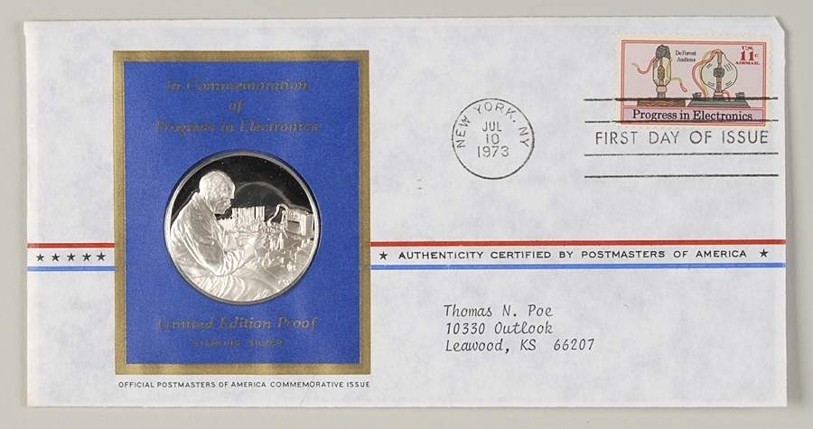 Postmasters of America Prog In Electr Deforest Audions - No Box by Franklin Mint-1