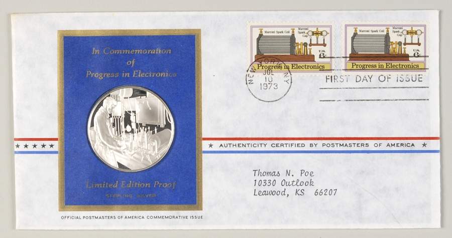 Postmasters of America Prog In Electr Wireless Telegr - No Box by Franklin Mint-1