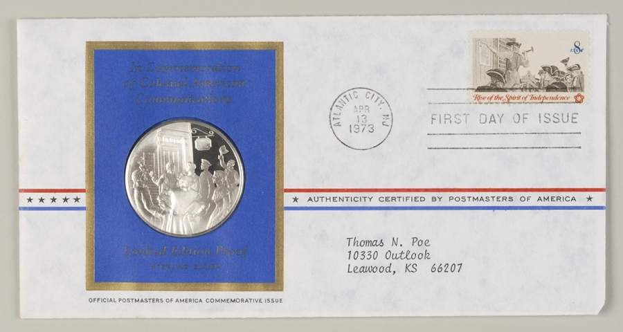 Postmasters of America Communications-Posting Of A Broadside - No Box 42 by Franklin Mint-1