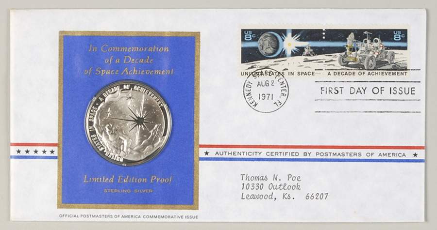 Postmasters of America Decade Of Space Achievement - No Box by Franklin Mint-1