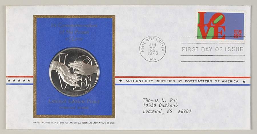 Postmasters of America In Commemoration Of Power Of Love - No Box by Franklin Mint-1