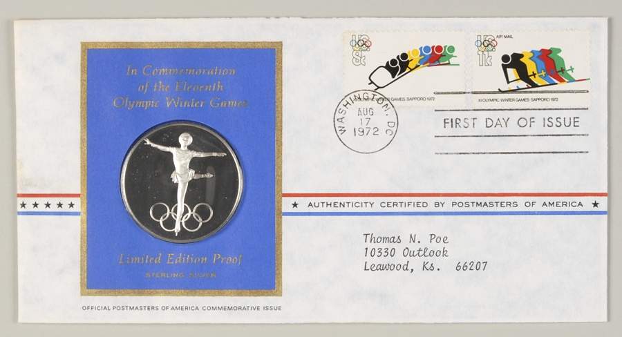 Postmasters of America Eleventh  Olympic Winter Games - No Box by Franklin Mint-1