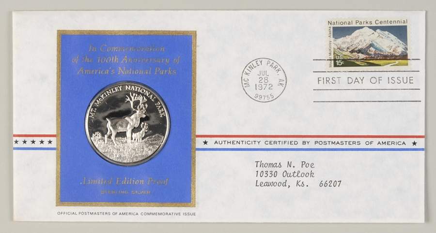 Postmasters of America Mt McKinley National Park - No Box by Franklin Mint-1