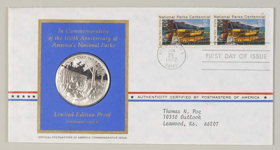 Postmasters of America Wolf Trap Farm Park - No Box by Franklin Mint-1