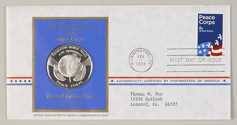 Postmasters of America Peace Corps - No Box by Franklin Mint-1