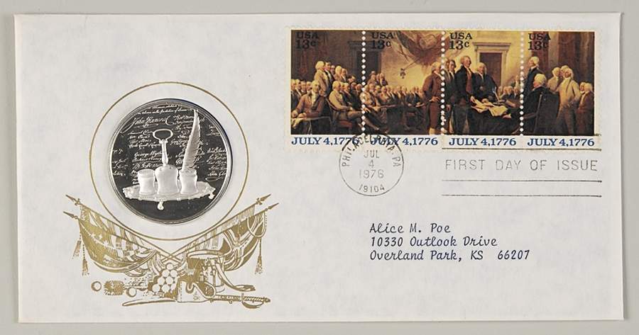 Postmasters of America The Signing Of The Declaration Of Indepe - No Box by Franklin Mint-1