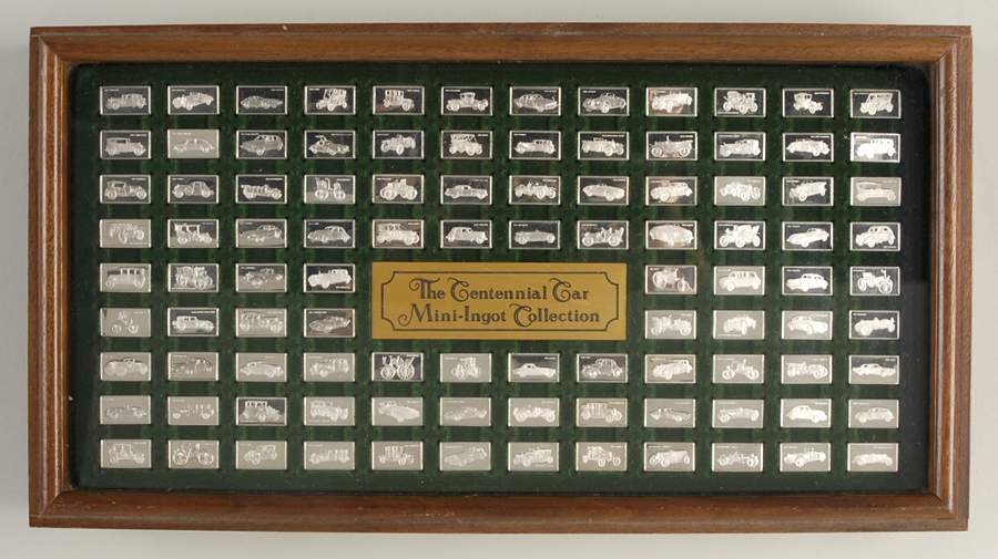 Centennial Car Miniature Ingot Ingot Set Of 100 With Display Box - No Box by Franklin Mint-1