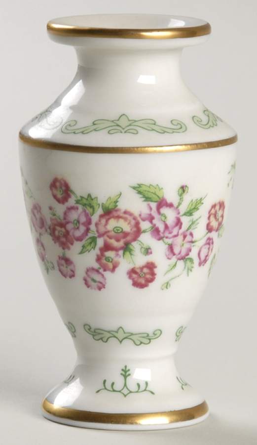 Flowers of the Victorian Year Mini Vase August Poppy - No Box by Franklin Mint-1