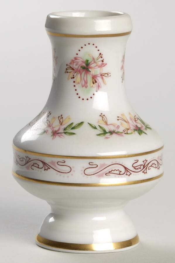 Flowers of the Victorian Year Mini Vase June Honeysuckle - No Box by Franklin Mint-1