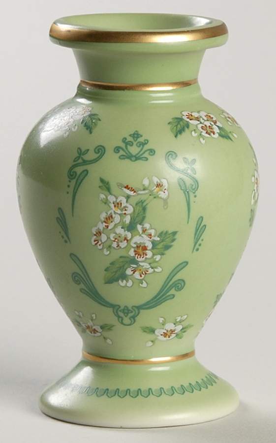 Flowers of the Victorian Year Mini Vase May Hawthorn - No Box by Franklin Mint-1