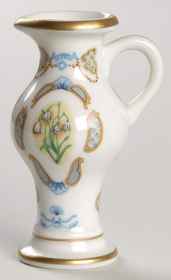 Flowers of the Victorian Year Mini Vase January Snowdrop - No Box by Franklin Mint-1