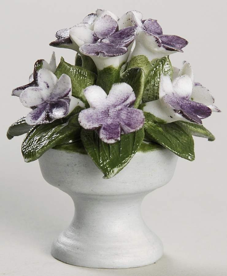 Flowers of the Year Miniatures Violet - No Box by Franklin Mint-1