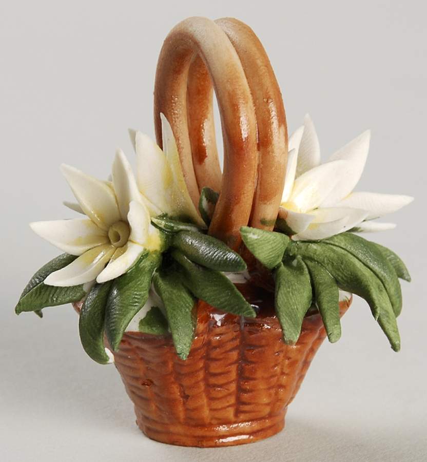 Flowers of the Year Miniatures Snowbell - No Box by Franklin Mint-1