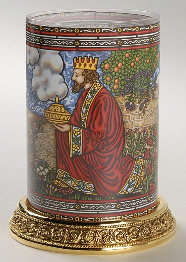 Oh Holy Night Candle Votive King Melchior - Boxed by Franklin Mint-1