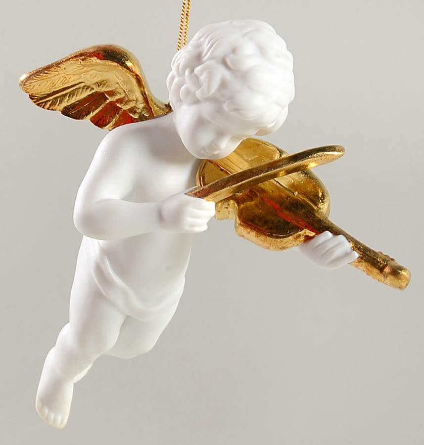 Heralding Angels Angel With Violin - No Box by Franklin Mint-1