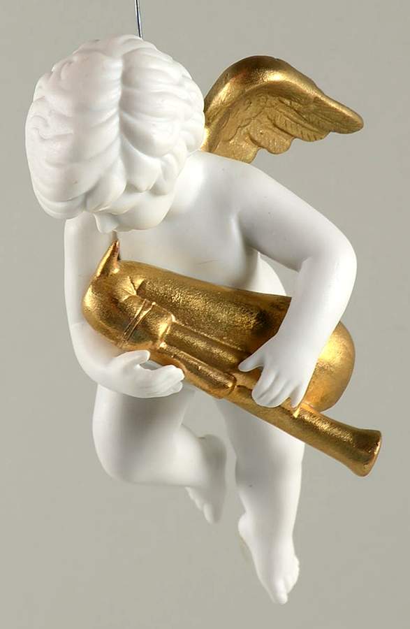Heralding Angels Angel With Musette-Bagpipe - No Box by Franklin Mint-1