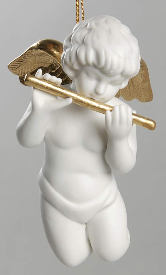 Heralding Angels Angel With Flute - No Box by Franklin Mint-1