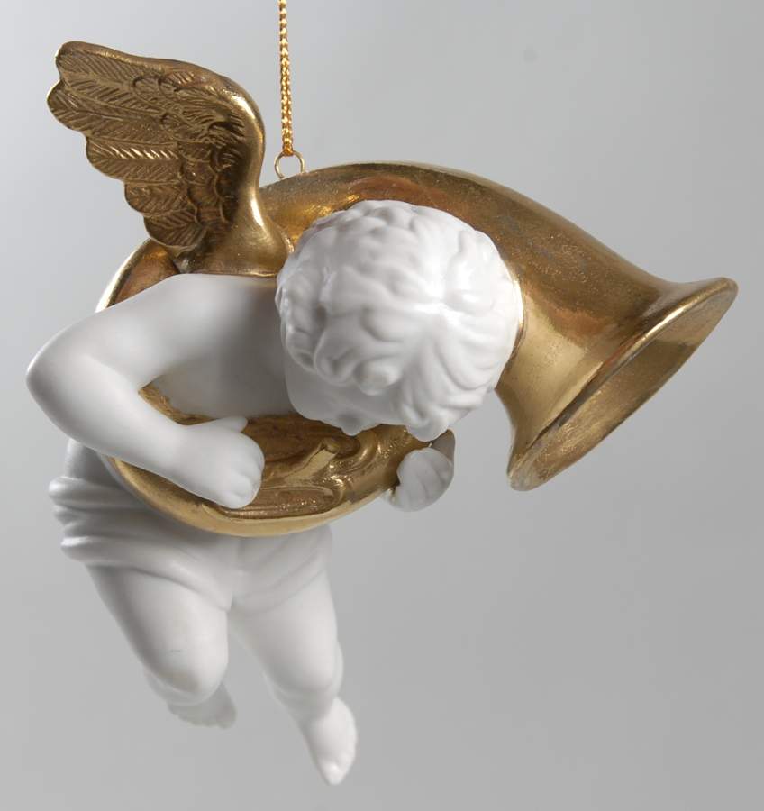 Heralding Angels Angel With Tuba - No Box by Franklin Mint-1