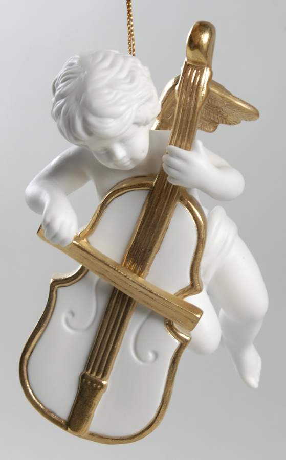 Heralding Angels Angel With Cello - No Box 2f by Franklin Mint-1